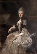 Johann Ernst Heinsius Portrait of Anna Amalie von Sachsen-Weimar-Eisenach, oil painting artist